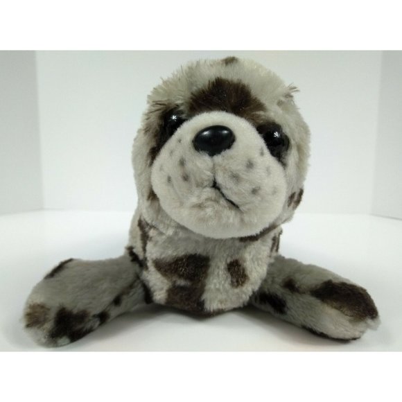 Wild Republic Harbor SEAL PUP Gray Spotted 11" Stuffed Animal Replica Plush Toy - Picture 7 of 9